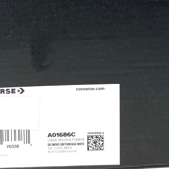 Converse Chuck Taylor All Star High Top Gray Men’s Canvas Size Sneakers A01686C - Picture 10 of 10